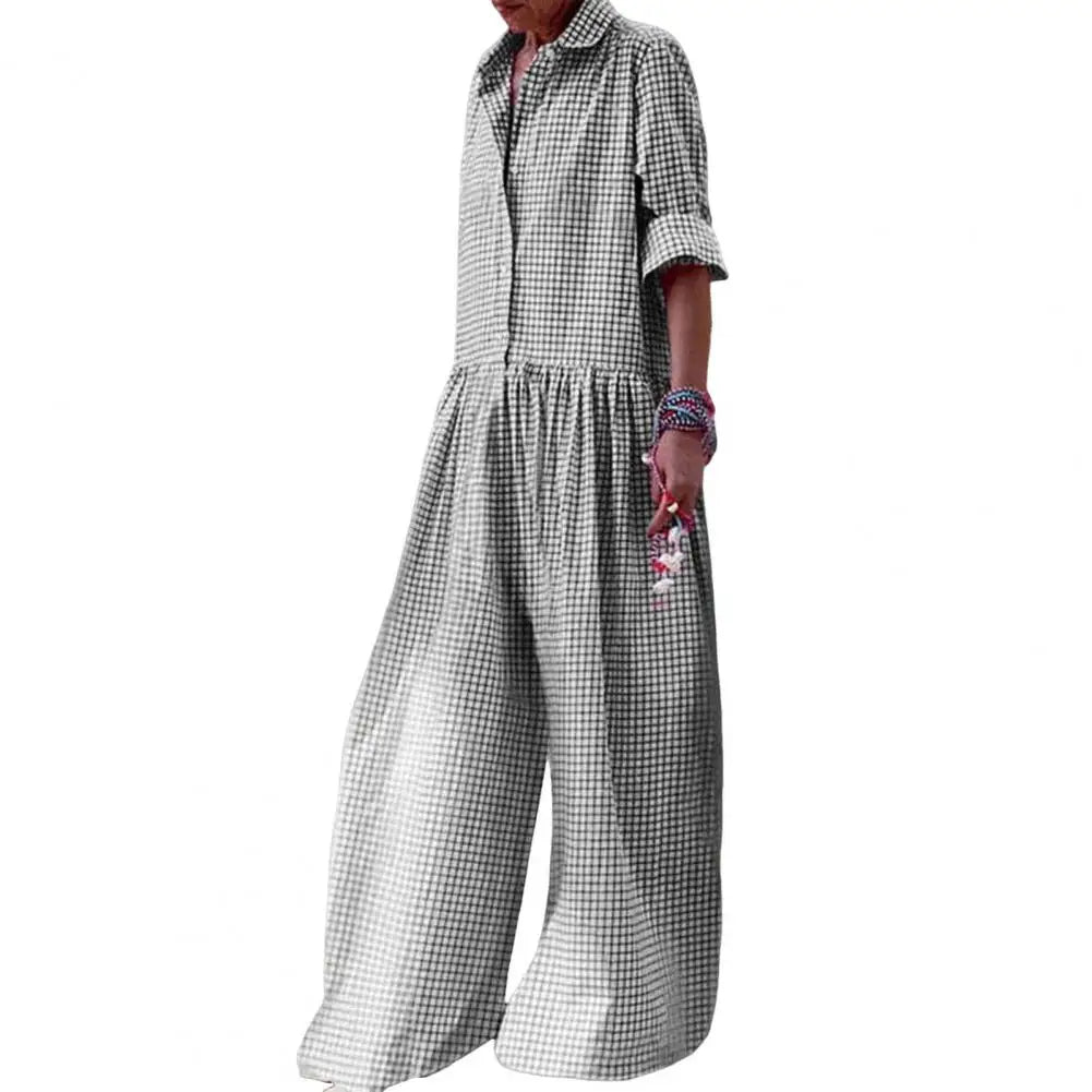 Plaid Jumpsuit