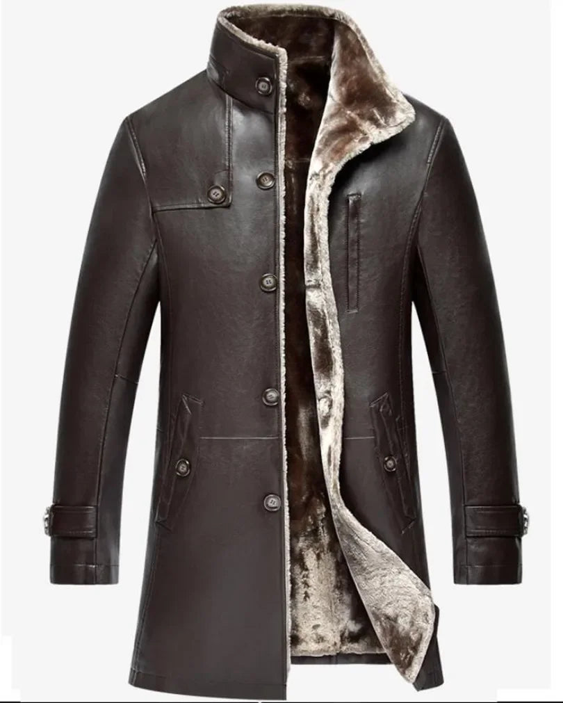 Parka Genuine Leather Winter Fur Coat