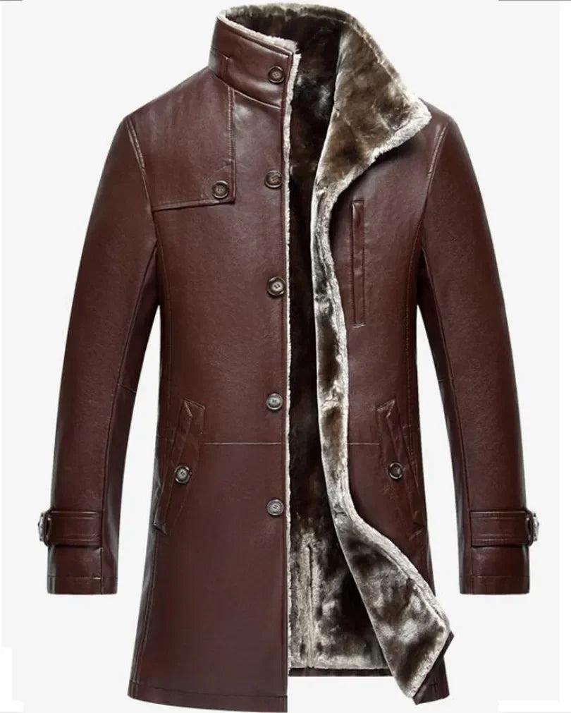 Parka Genuine Leather Winter Fur Coat