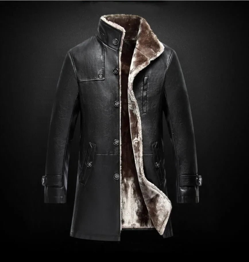 Parka Genuine Leather Winter Fur Coat