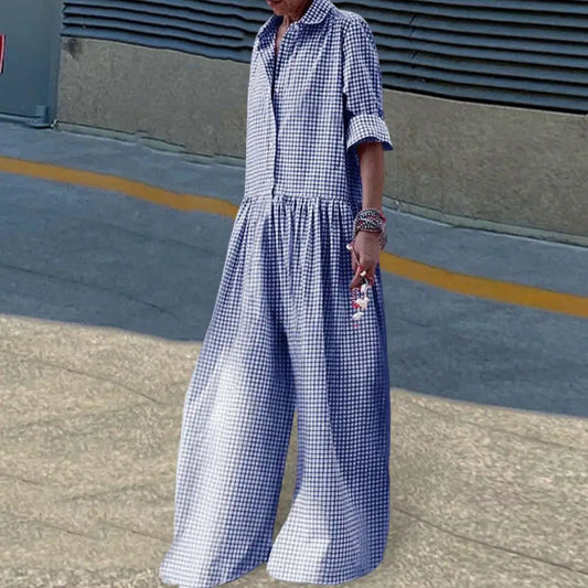 Plaid Jumpsuit