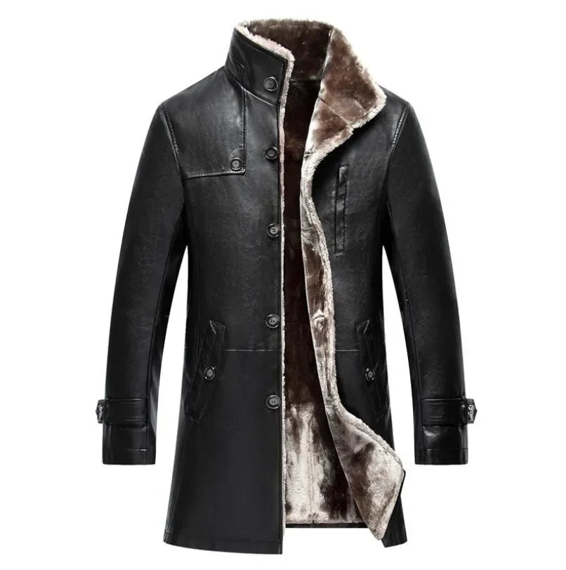 Parka Genuine Leather Winter Fur Coat